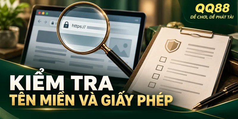 Minh họa kiểm tra tên miền và phạm vi giấy phép