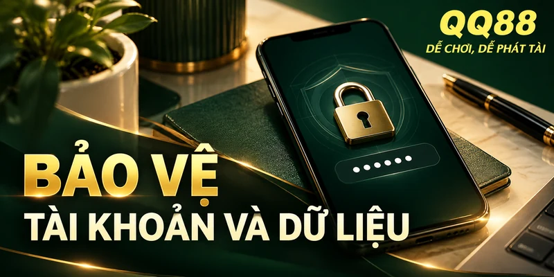 Minh họa bảo vệ tài khoản và dữ liệu cá nhân